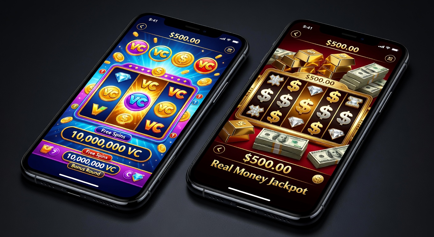 Echt geld vs. gratis sociale casino's - iphone casino